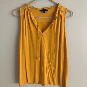 Banana Republic Mustard Sleeveless Tank Top